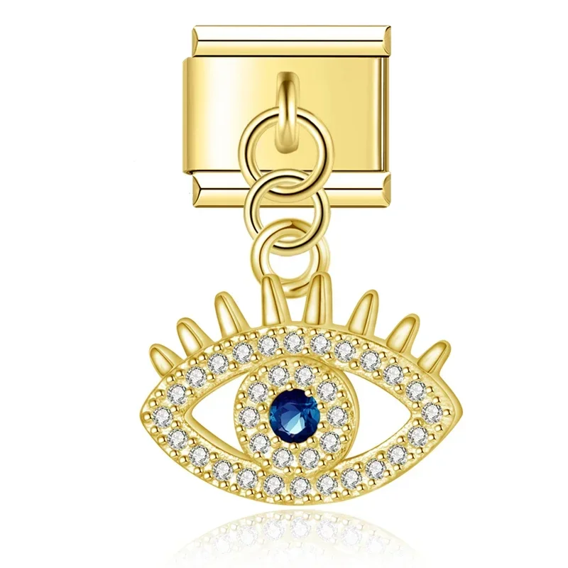Evil Eye, Butterfly and Moon Dangle Italian Charms - Image 13