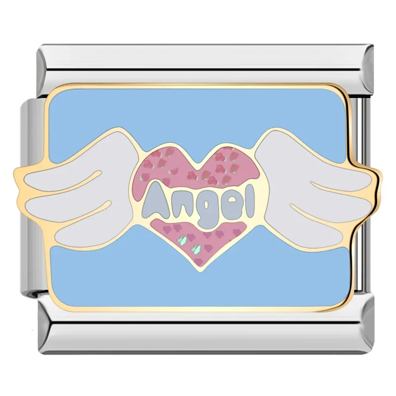 Travel, Plane and Heart Italian Charms - Image 21