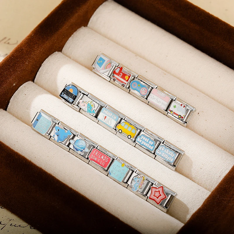 Retro Cartoon and Fun Word Italian Charms - Image 3
