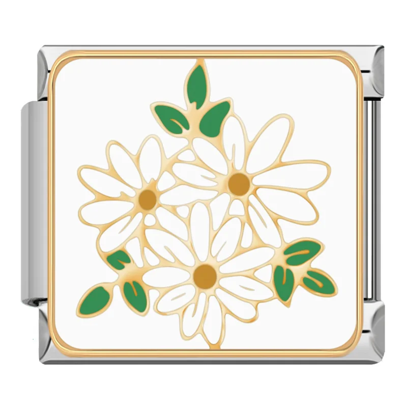 Flower, Cat and Love Note Italian Charms - Image 22