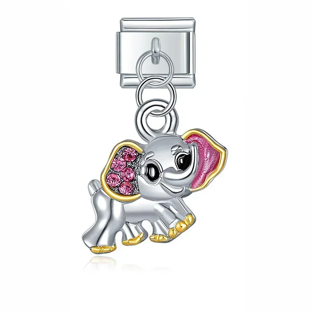 Crystal Animal and Symbol Dangle Italian Charms - Image 10