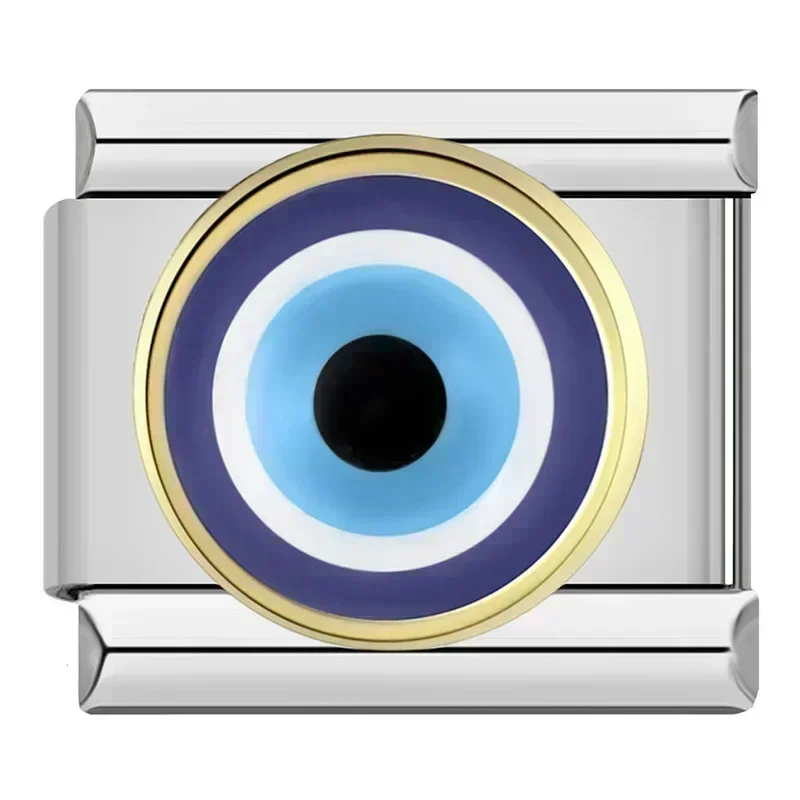 Eye, Moon and Star Italian Charms