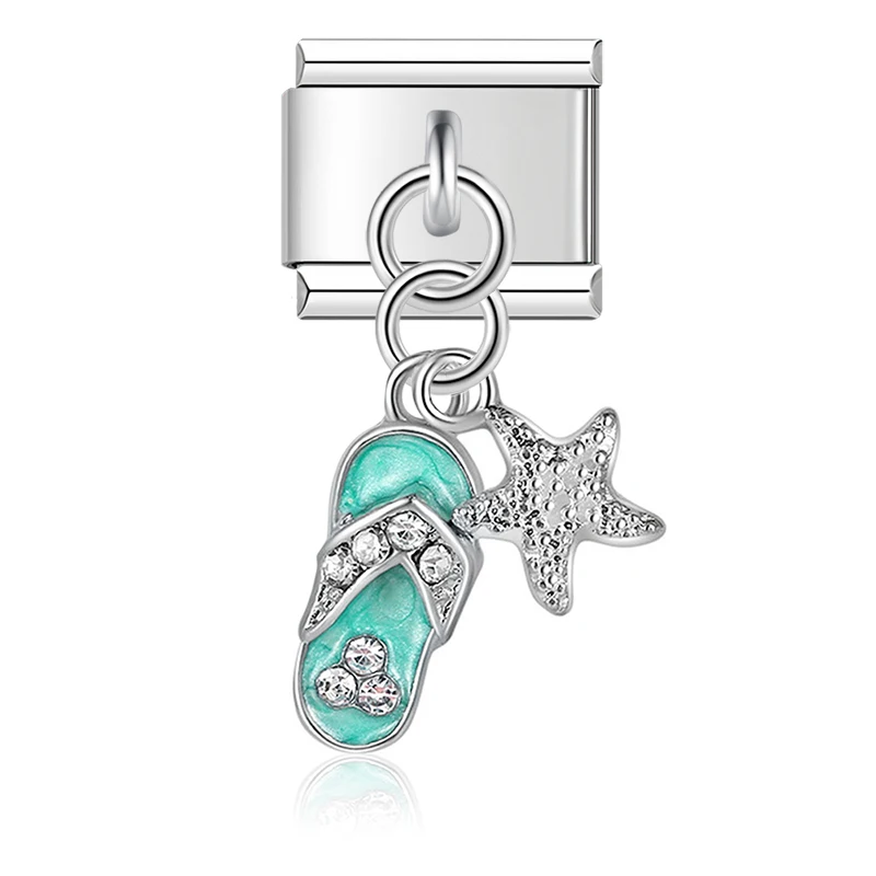 Sea Life and Evil Eye Dangle Italian Charms - Image 9