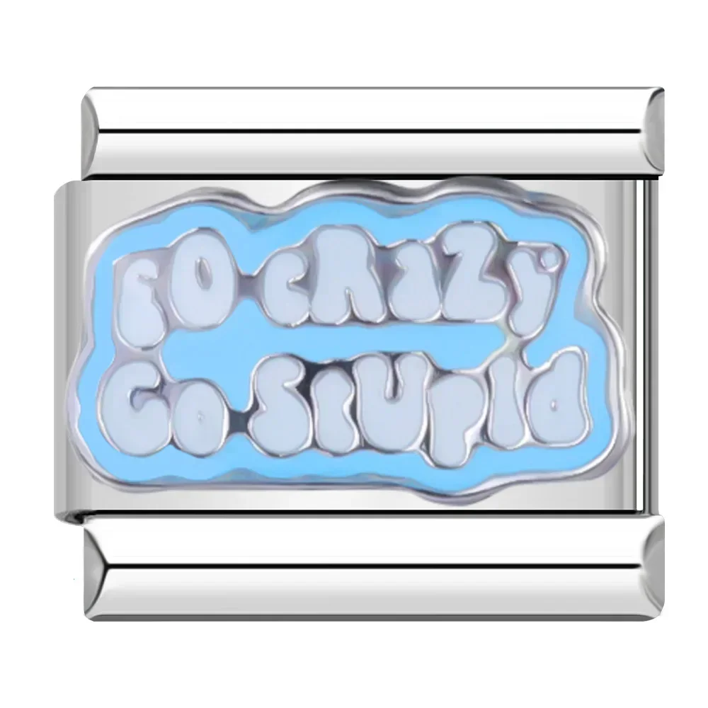 Retro Cartoon and Fun Word Italian Charms - Image 12