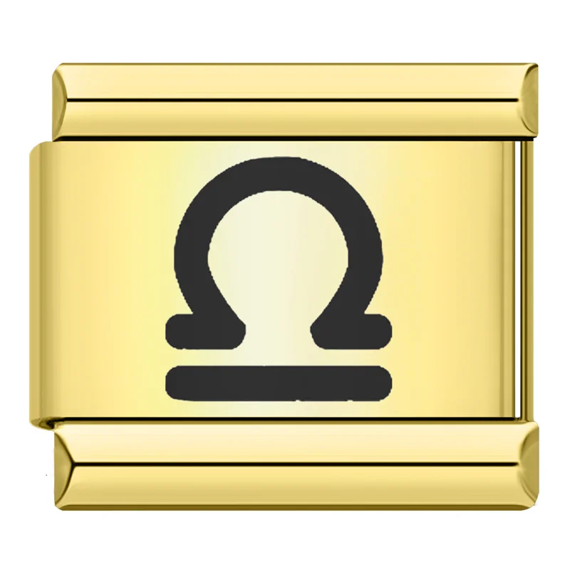 Gold Zodiac Symbol Italian Charms - Image 4