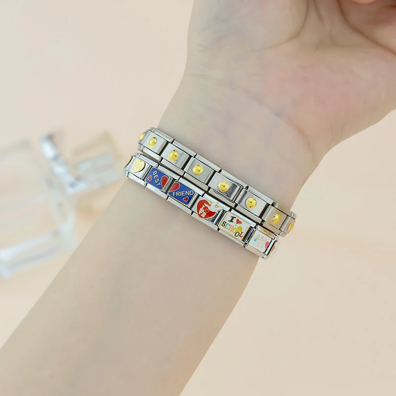 Best Friend and Heart Italian Charms - Image 3