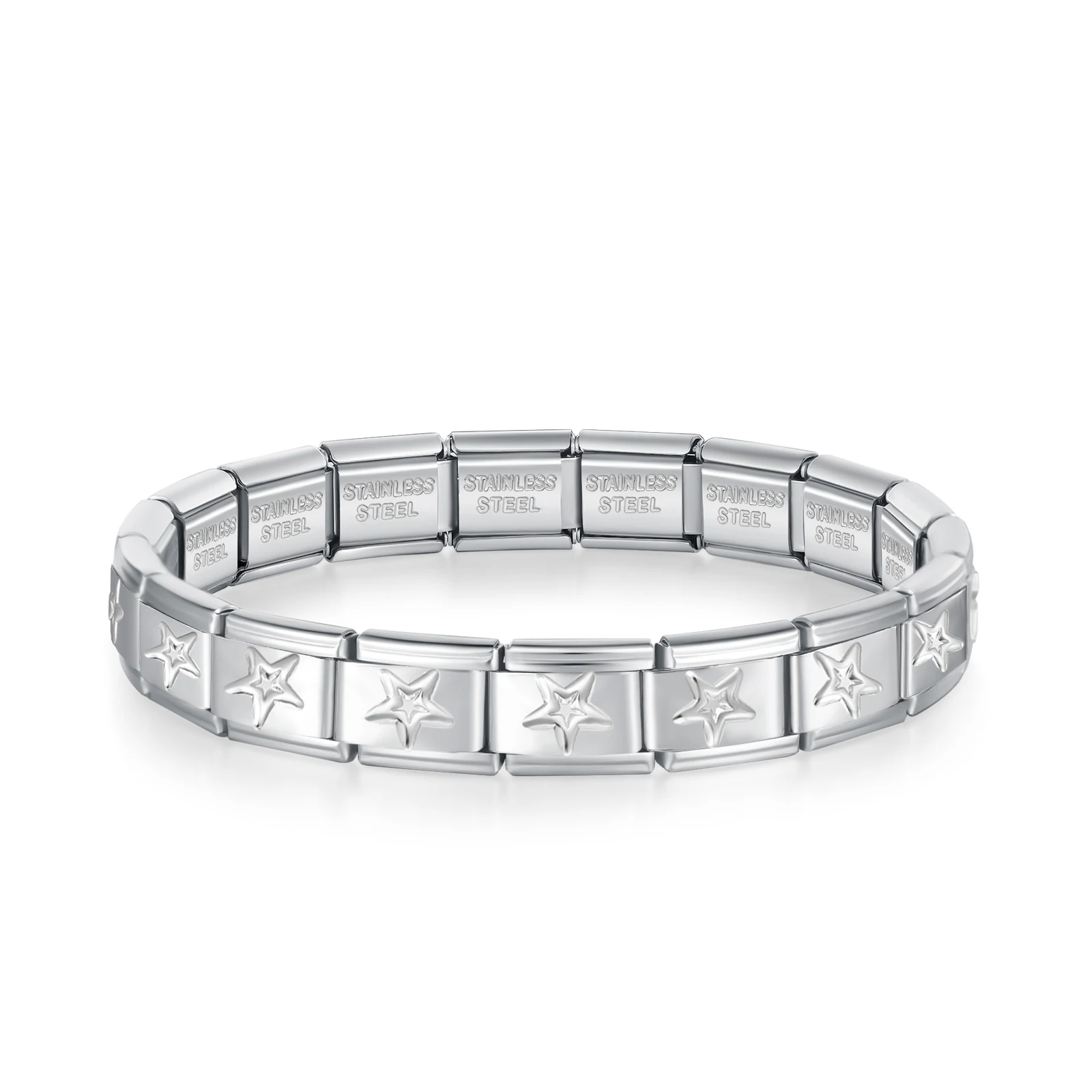 Moon, Flower and Paw Italian Charm Bracelet - Image 8