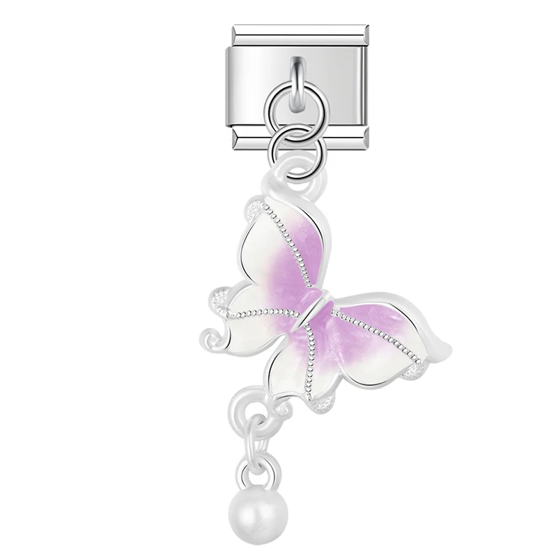 Cloud, Cherry and Butterfly Dangle Italian Charms - Image 5