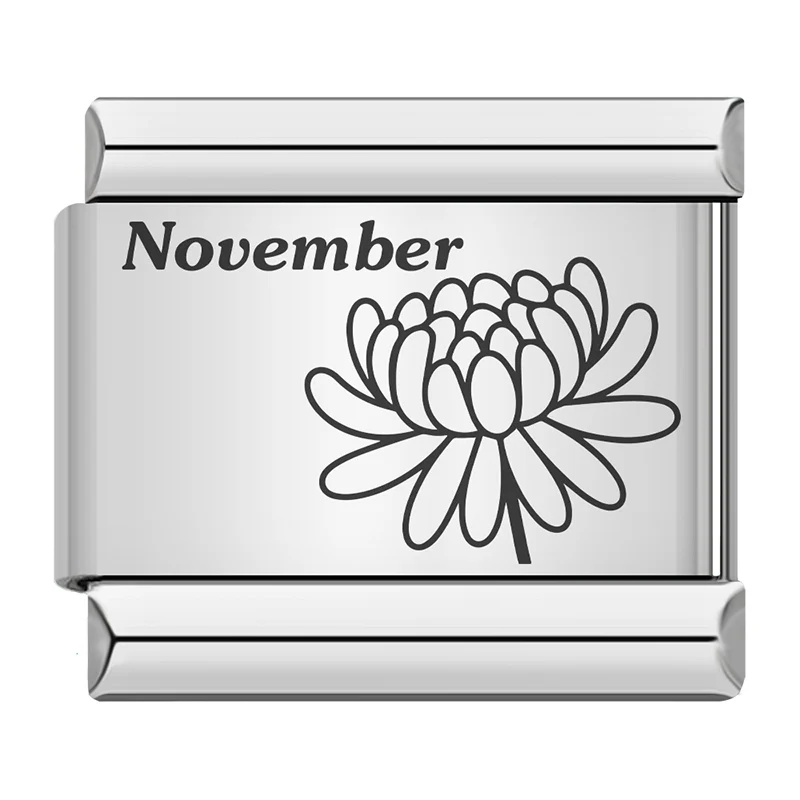 Birth Month Flower Italian Charm - Image 8