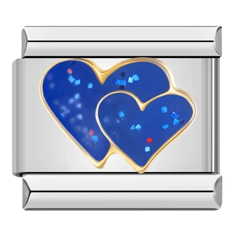 Love, Kiss Me and Seaside Heart Italian Charms - Image 16