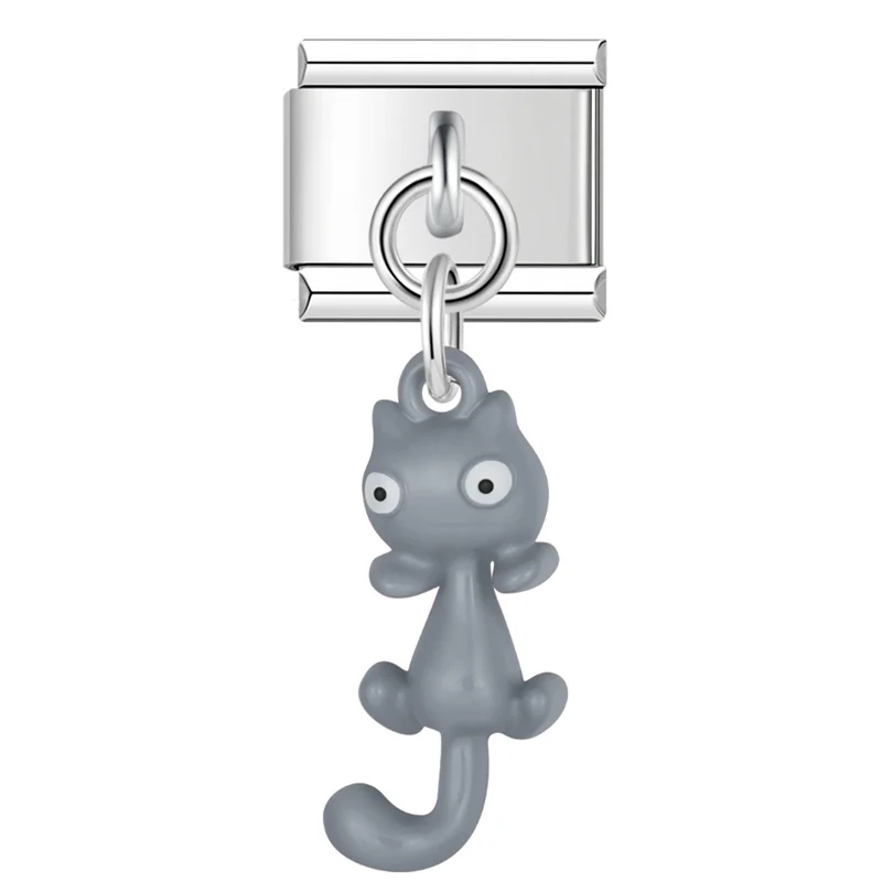 Cat and Bow Dangle Italian Charms - Image 16