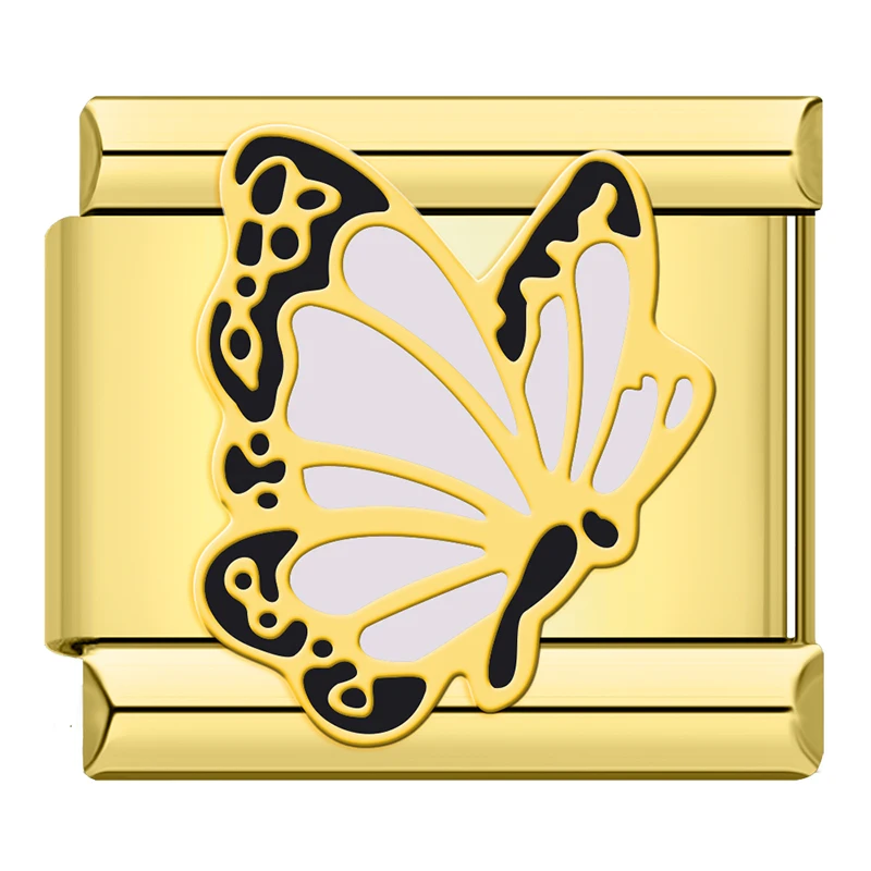 Butterfly and Strawberry Gold Italian Charms - Image 7