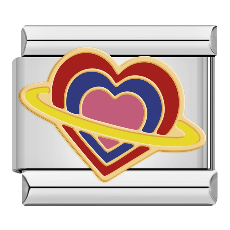 Christmas and Colourful Heart Italian Charms - Image 13