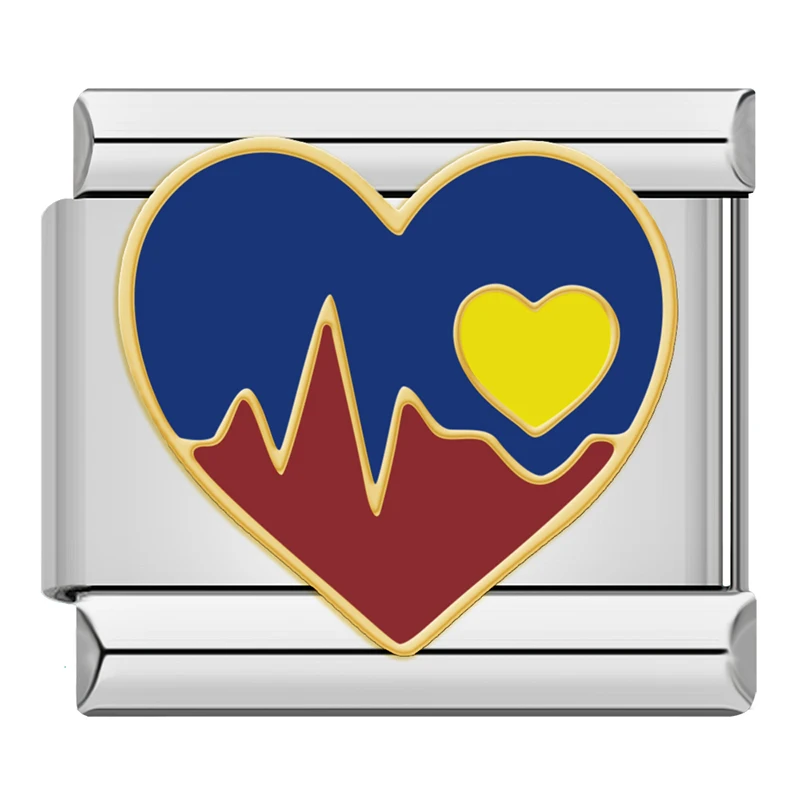 Christmas and Colourful Heart Italian Charms - Image 23