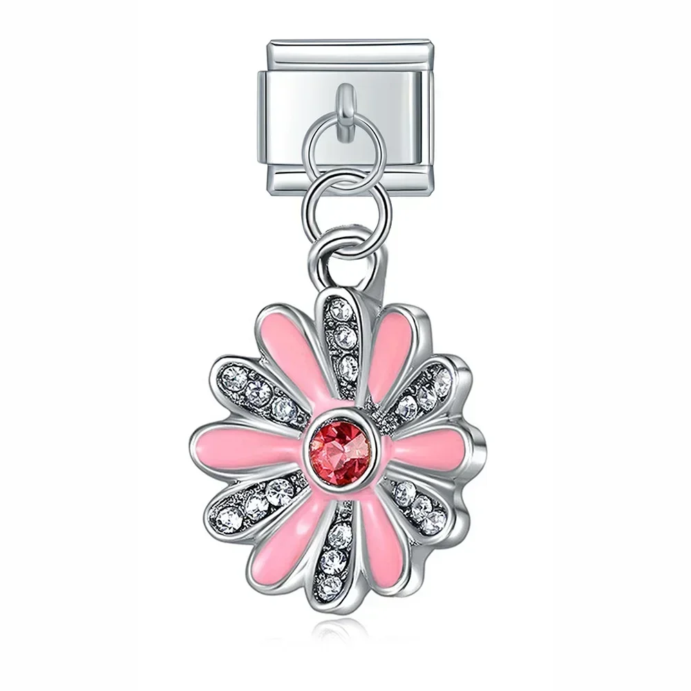 Crystal Animal and Symbol Dangle Italian Charms - Image 32
