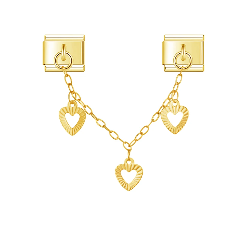 Star and Heart Chain Italian Charms - Image 6
