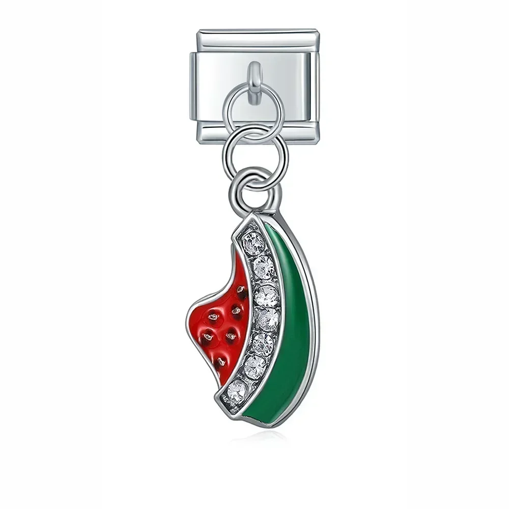 Crystal Animal and Symbol Dangle Italian Charms - Image 33