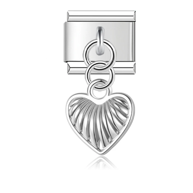 Globe and Heart Dangle Italian Charms - Image 5