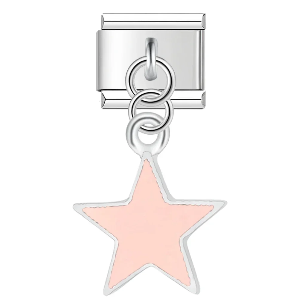 Star and Heart Dangle Italian Charms - Image 5