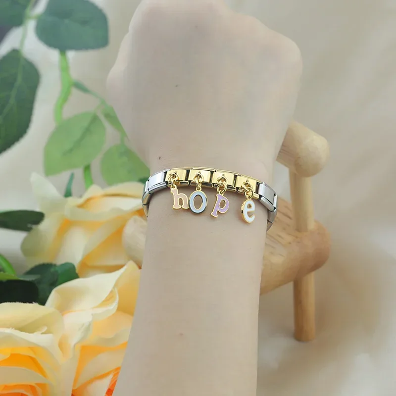 Gold Letter Italian Charms A to Z - Image 2