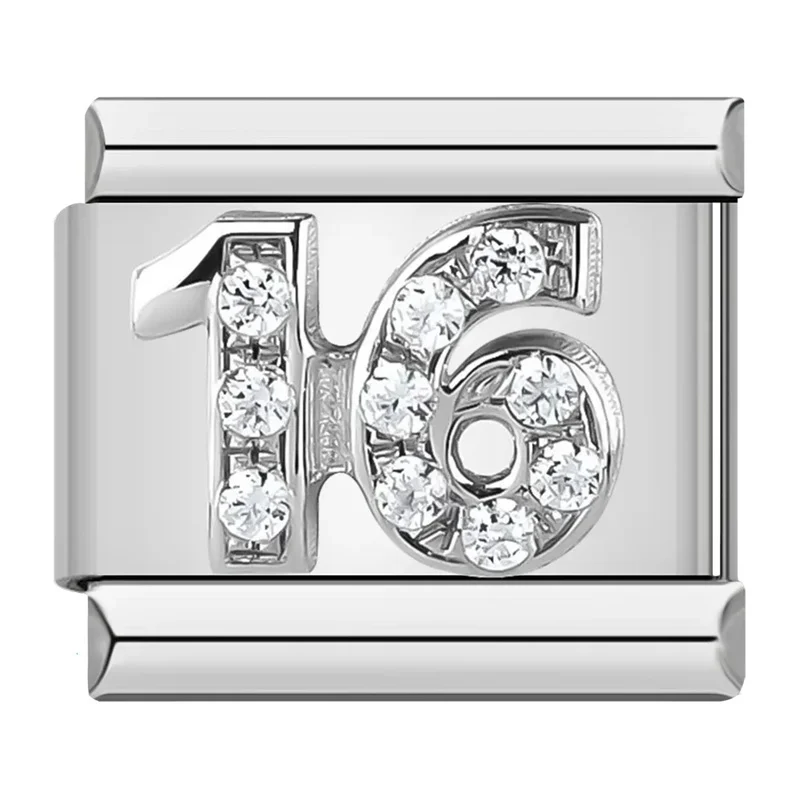 Milestone Number Italian Charms - Image 9