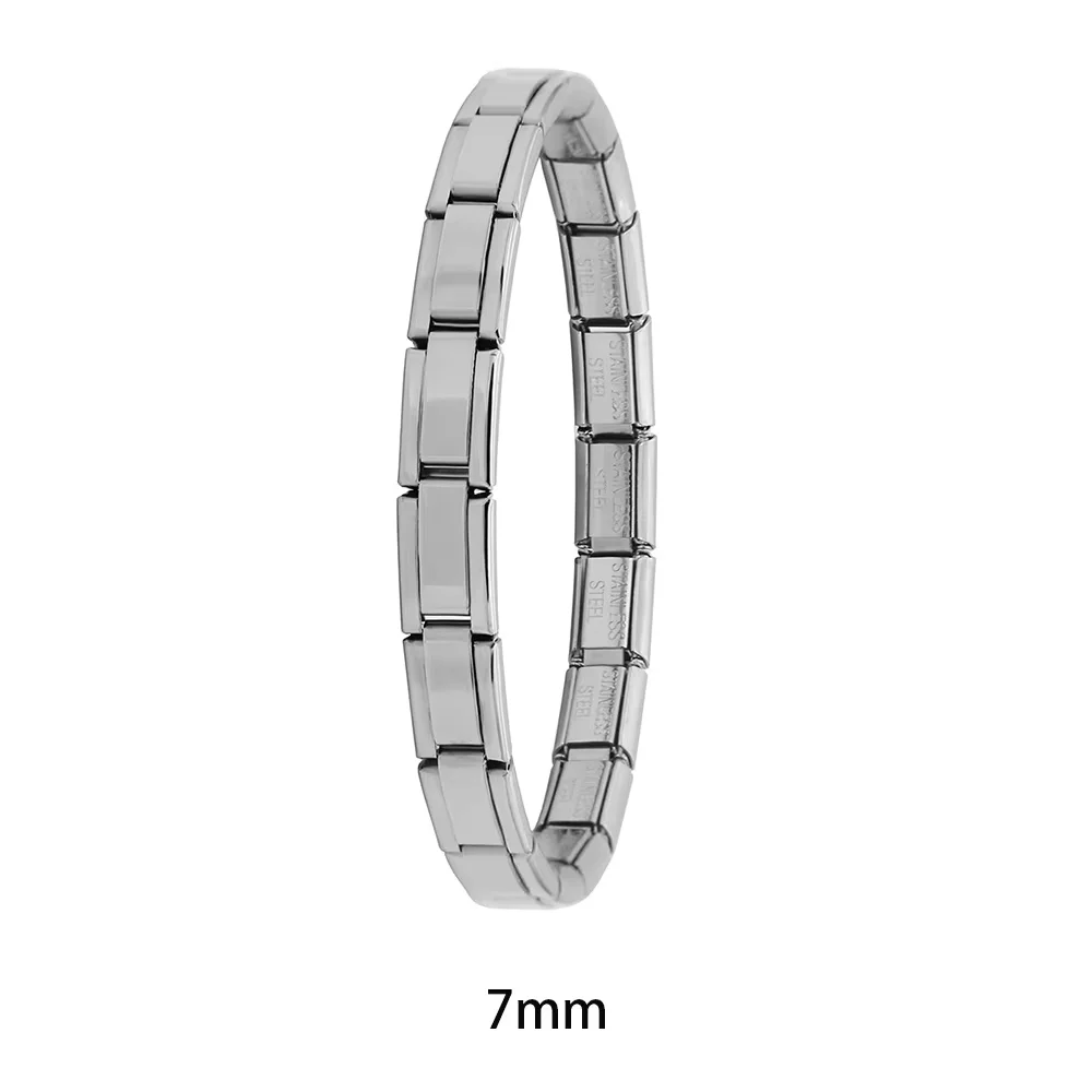 Italian Charm Bracelet Base, 9 mm Stainless Steel - Image 22