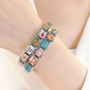 Family and Fun Word Italian Charms