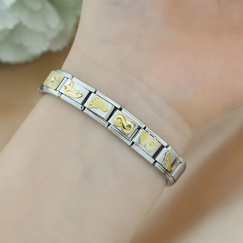 Gold Elephant, Cross and Angel Italian Charms - Image 3
