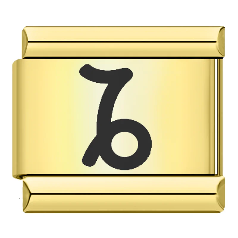 Gold Zodiac Symbol Italian Charms - Image 13