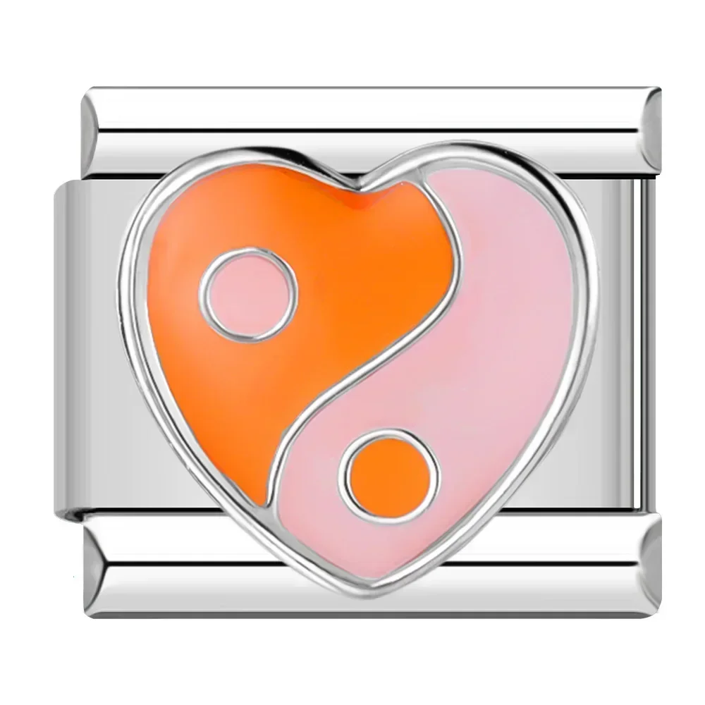 Colourful Heart and Flower Italian Charms - Image 13