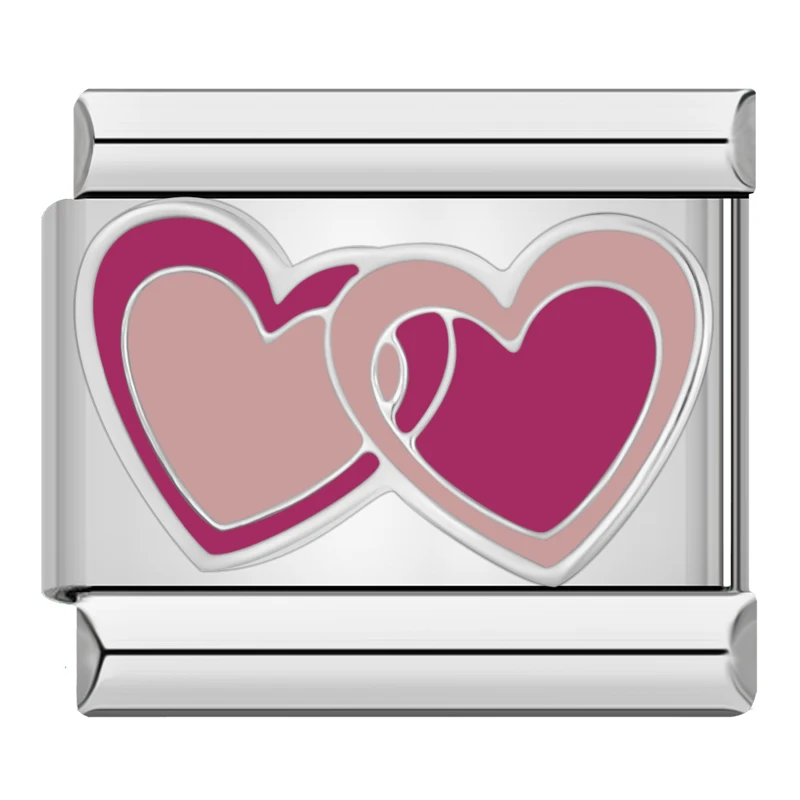 Love, Kiss Me and Seaside Heart Italian Charms - Image 2