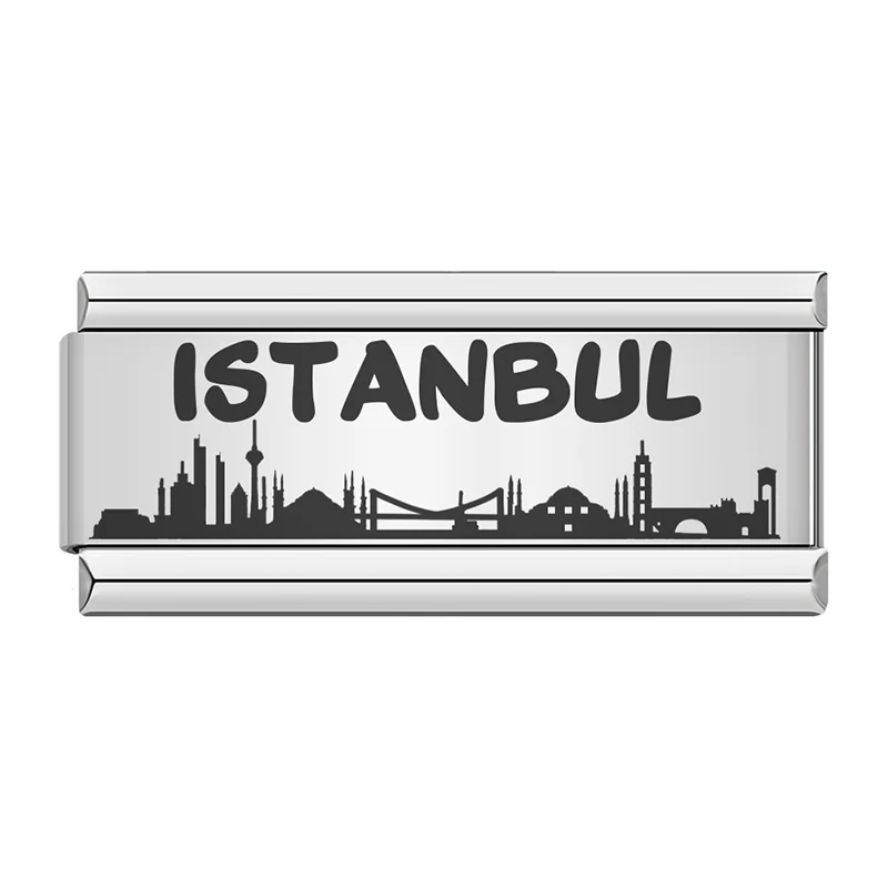 Mom, Paris and Istanbul Italian Charms - Image 6