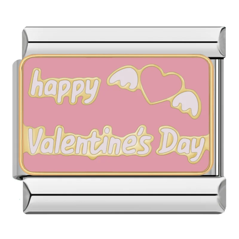 Dad and Pink Flower Italian Charms - Image 11