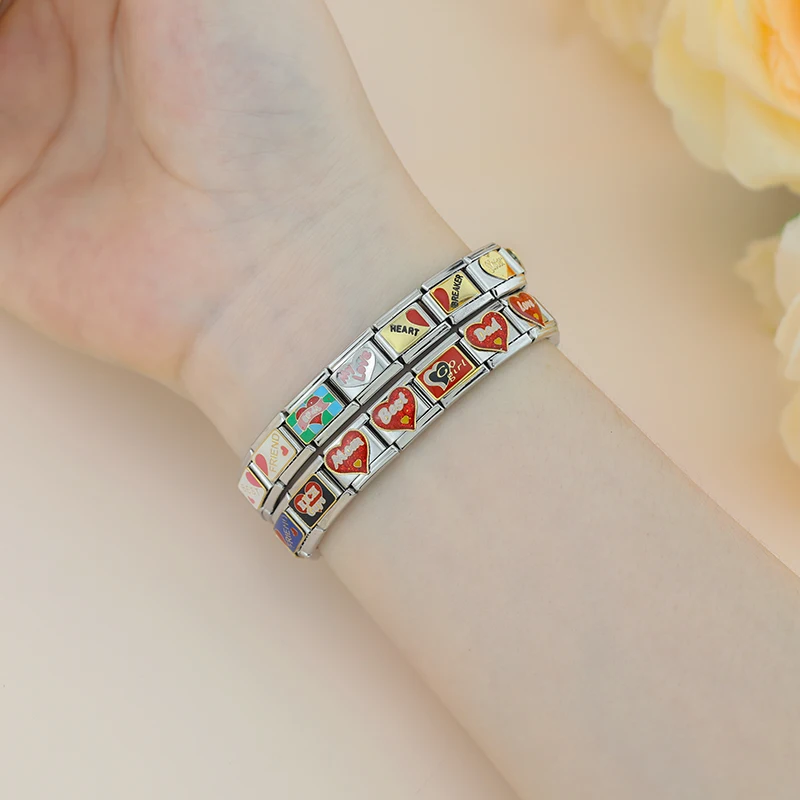 Best Friend and Heart Italian Charms - Image 2