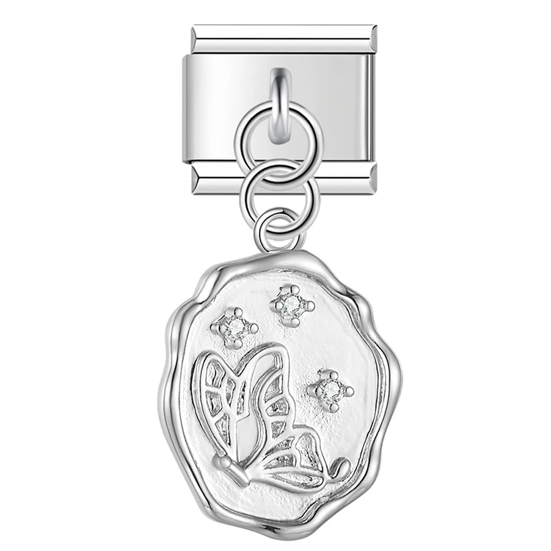 Zodiac Medallion Dangle Italian Charms - Image 7