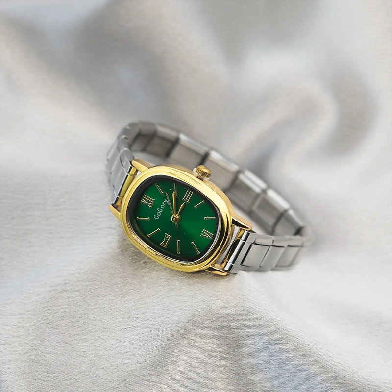 Gold Tonneau Italian Charm Watch - Image 2