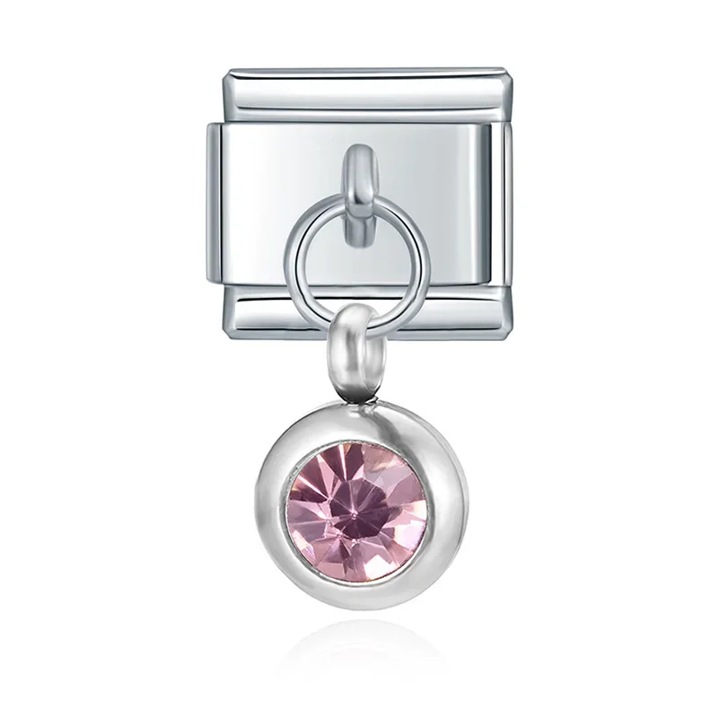 Petite Birthstone Drop Italian Charm - Image 11