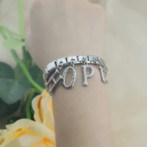 Silver Initial Dangle Italian Charms