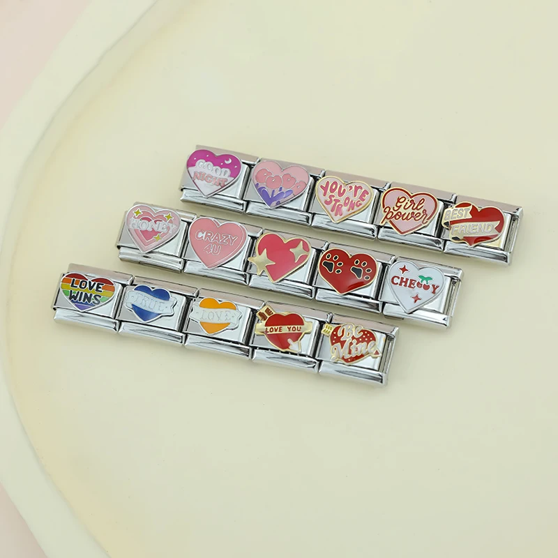 Romantic Heart Italian Charms - Image 4