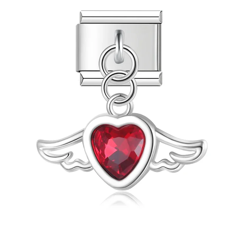 Angel Wing and Bow Dangle Italian Charms - Image 11