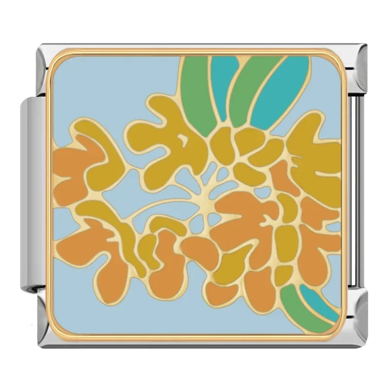 Painted Flower Italian Charms - Image 15