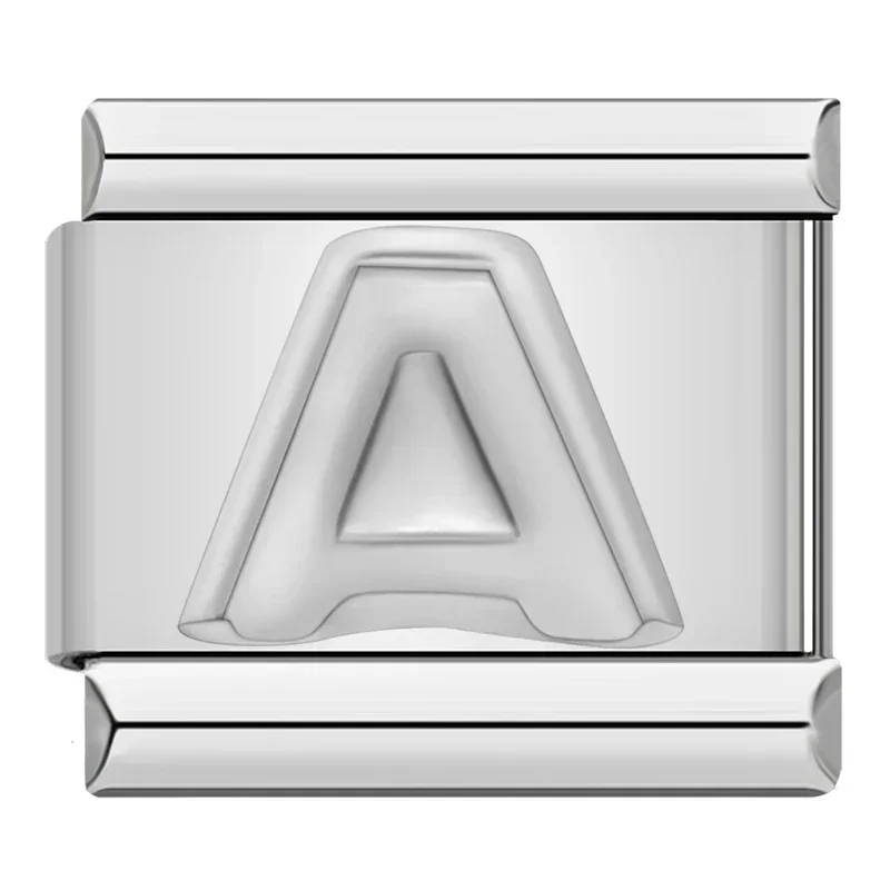 Silver Block Letter Italian Charms - Image 6