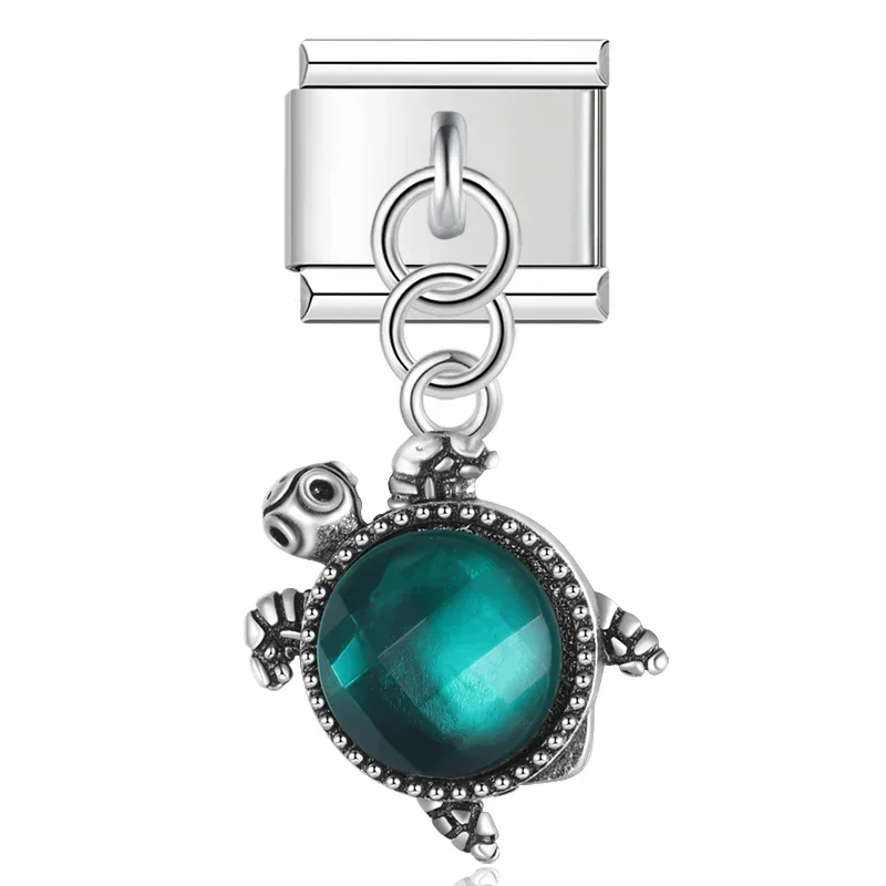 Chilli, Unicorn and Turtle Dangle Italian Charms - Image 9