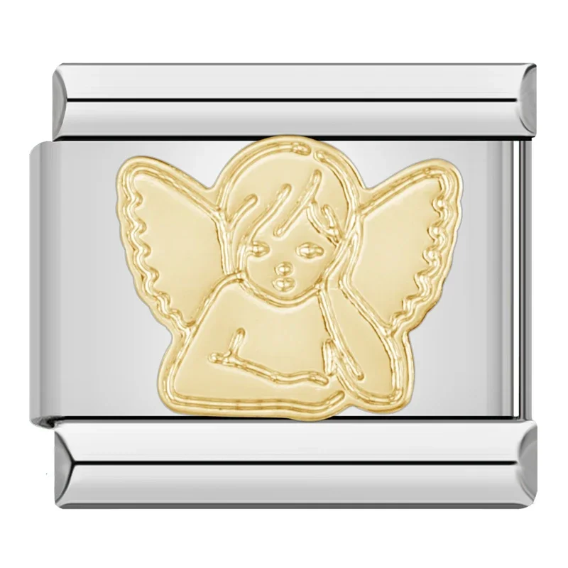 Gold Angel and Cupid Italian Charms - Image 7