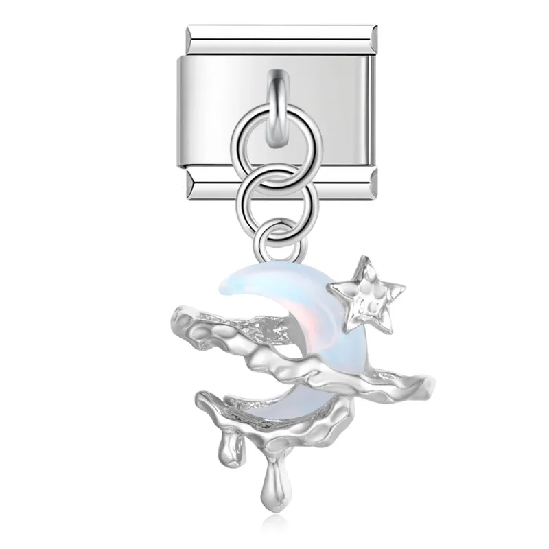 Sun, Bell and Turtle Dangle Italian Charms - Image 17