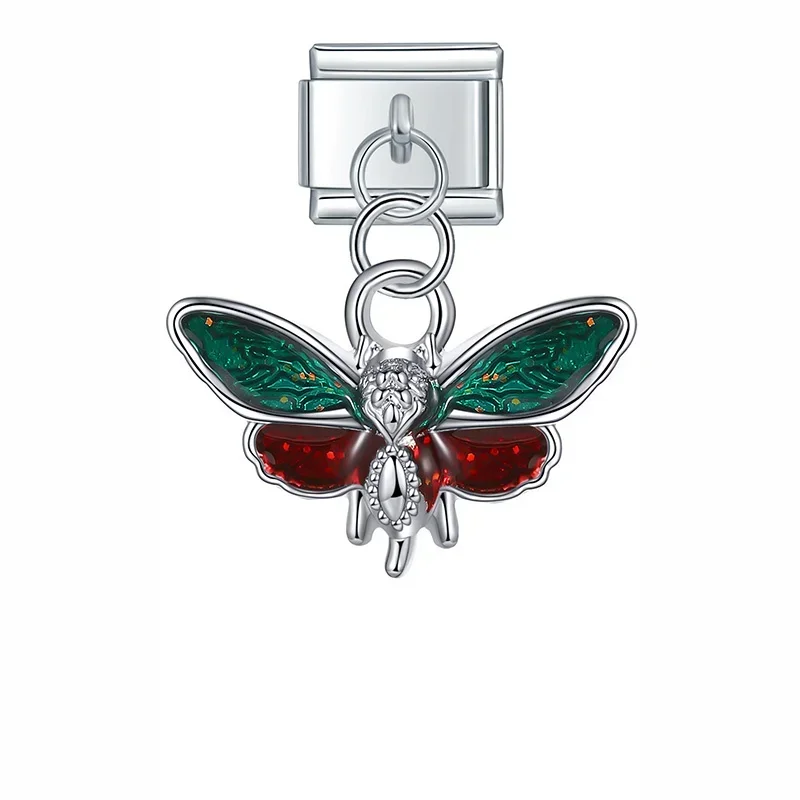 Cherry, Heart and Astronaut Dangle Italian Charms - Image 12
