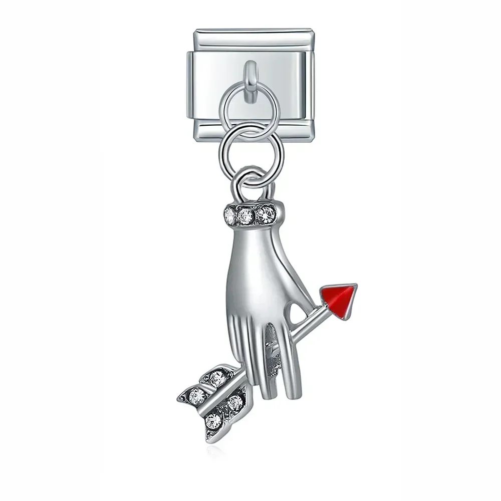 Crystal Animal and Symbol Dangle Italian Charms - Image 34