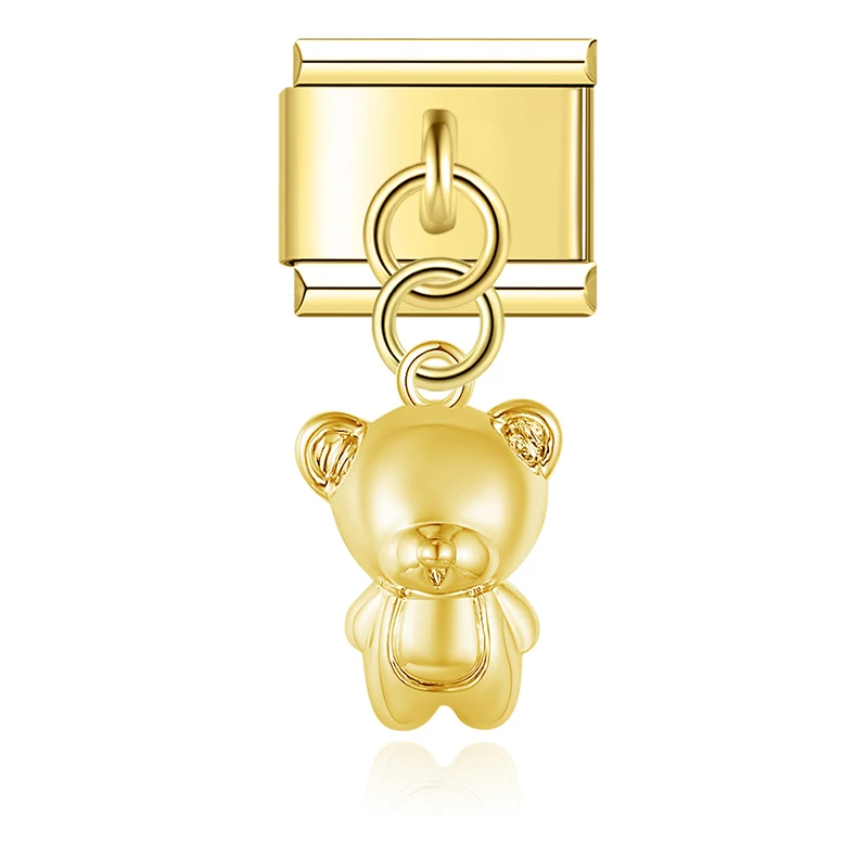 Cat, Bear and Crab Dangle Italian Charms - Image 7