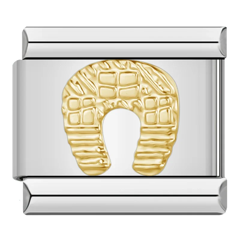 Gold Elephant, Cross and Angel Italian Charms - Image 12