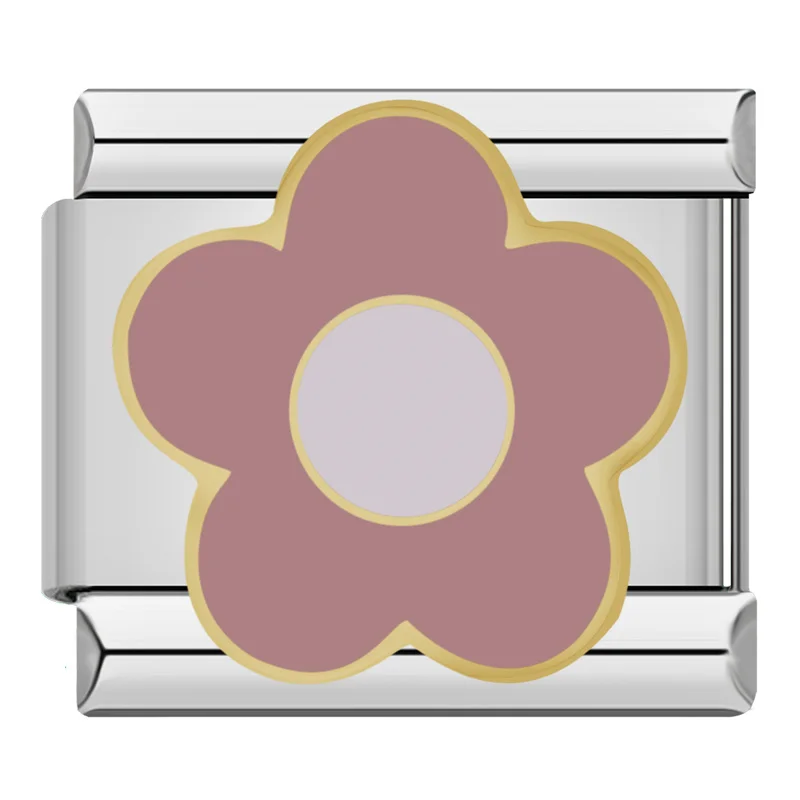 Dad and Pink Flower Italian Charms - Image 8